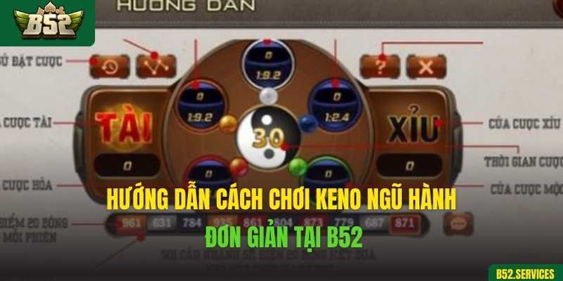 Hướng dẫn cách chơi Keno ngũ hành đơn giản tại B52