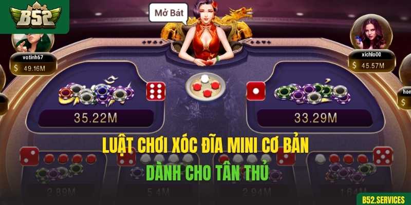 Luật chơi xóc đĩa mini cơ bản dành cho tân thủ