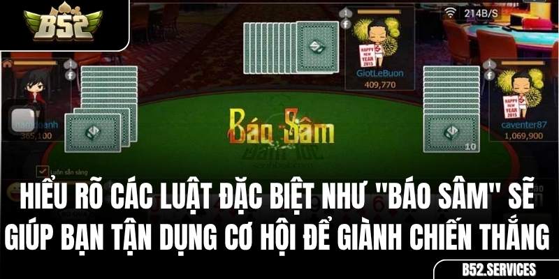Người chơi sử dụng tính năng Báo Sâm trong game Sâm B52