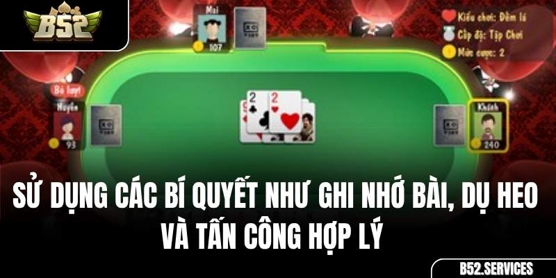 Sử dụng Tứ Quý để chặt Heo (lá bài 2) trong Tiến Lên Đếm Lá